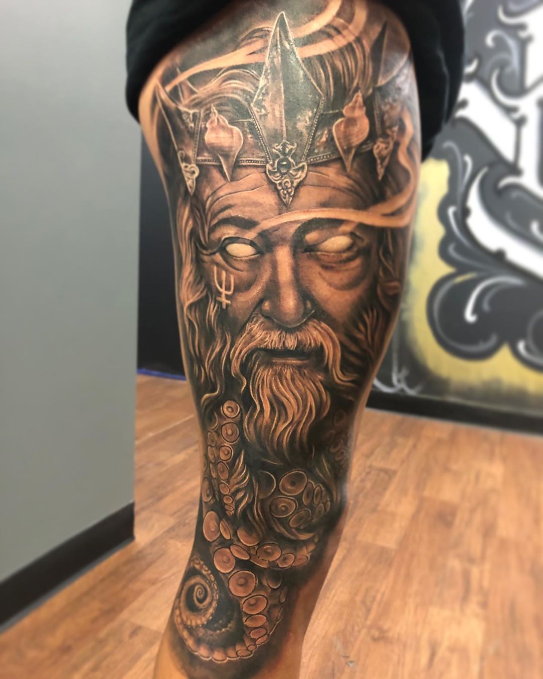 Michael Moore Tattoos  Super excited about this finished Greek mythology  leg sleeve on pumpkinqueen  Thank you so much for all of your patience  with me and trusting me to do