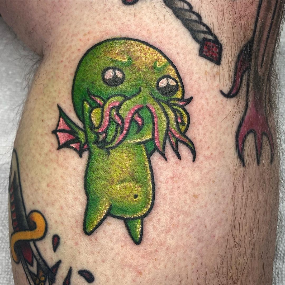 Check out this rad baby #cthulhu #tattoo that #teamwipeoutz #tattooartist  @alexandrafische created using #mdwipeoutz #tattootowels. Be sure… |  Instagram